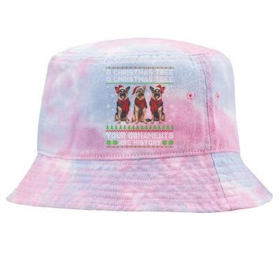 German Shepherd Dog Oh Christmas Tree Ugly Xmas Tie-Dyed Bucket Hat