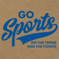 Go Sports Do The Thing Win The Points Cotton Canvas Backpack