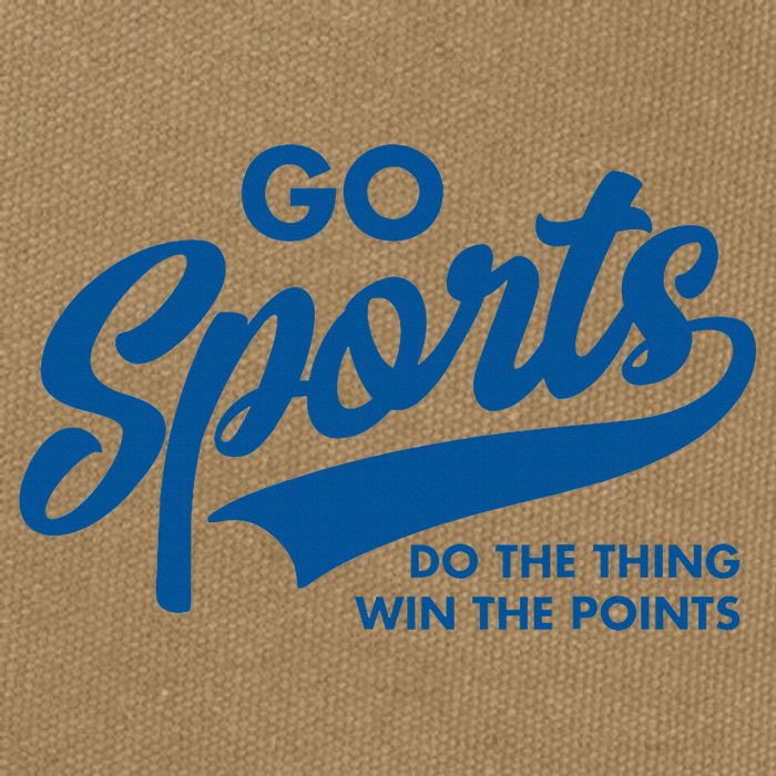 Go Sports Do The Thing Win The Points Cotton Canvas Backpack