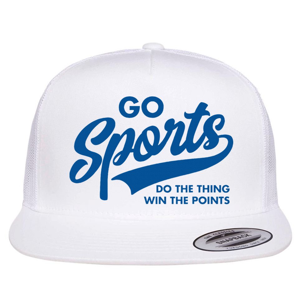 Go Sports Do The Thing Win The Points Flat Bill Trucker Hat