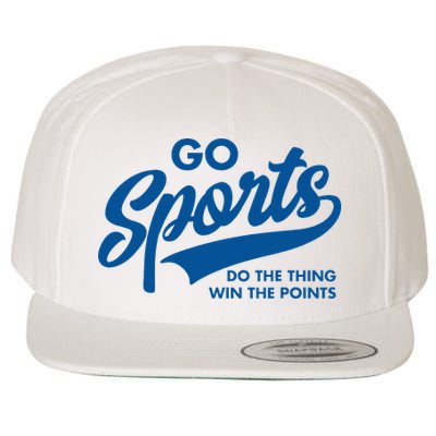Go Sports Do The Thing Win The Points Wool Snapback Cap