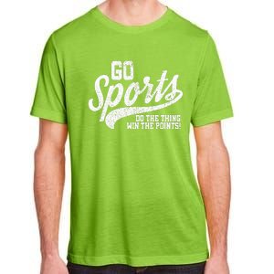 Go Sports Do The Thing Win The Points Funny Retro Adult ChromaSoft Performance T-Shirt