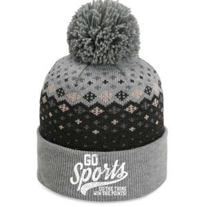 Go Sports Do The Thing Win The Points Funny Retro The Baniff Cuffed Pom Beanie