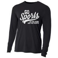 Go Sports Do The Thing Win The Points Funny Retro Cooling Performance Long Sleeve Crew