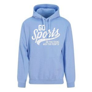 Go Sports Do The Thing Win The Points Funny Retro Unisex Surf Hoodie