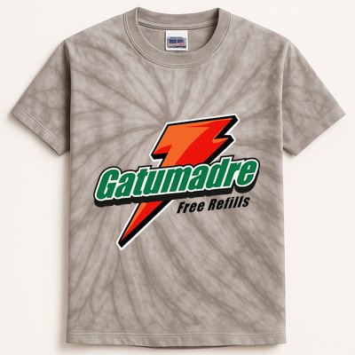 Gatumadre Sports Drink Parody Funny Mexican Kids Tie-Dye T-Shirt