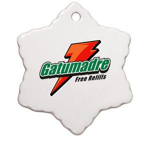 Gatumadre Sports Drink Parody Funny Mexican Ceramic Star Ornament