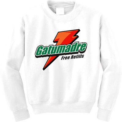 Gatumadre Sports Drink Parody Funny Mexican Kids Sweatshirt