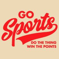 Go Sports Do The Thing Win The Points Funny Red Text Drawstring Bag