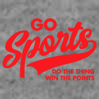 Go Sports Do The Thing Win The Points Funny Red Text Toddler Hoodie