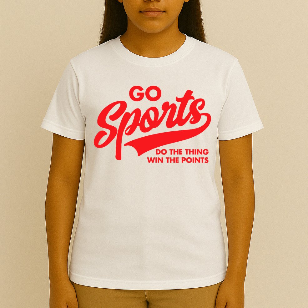 Go Sports Do The Thing Win The Points Funny Red Text T-Shirt