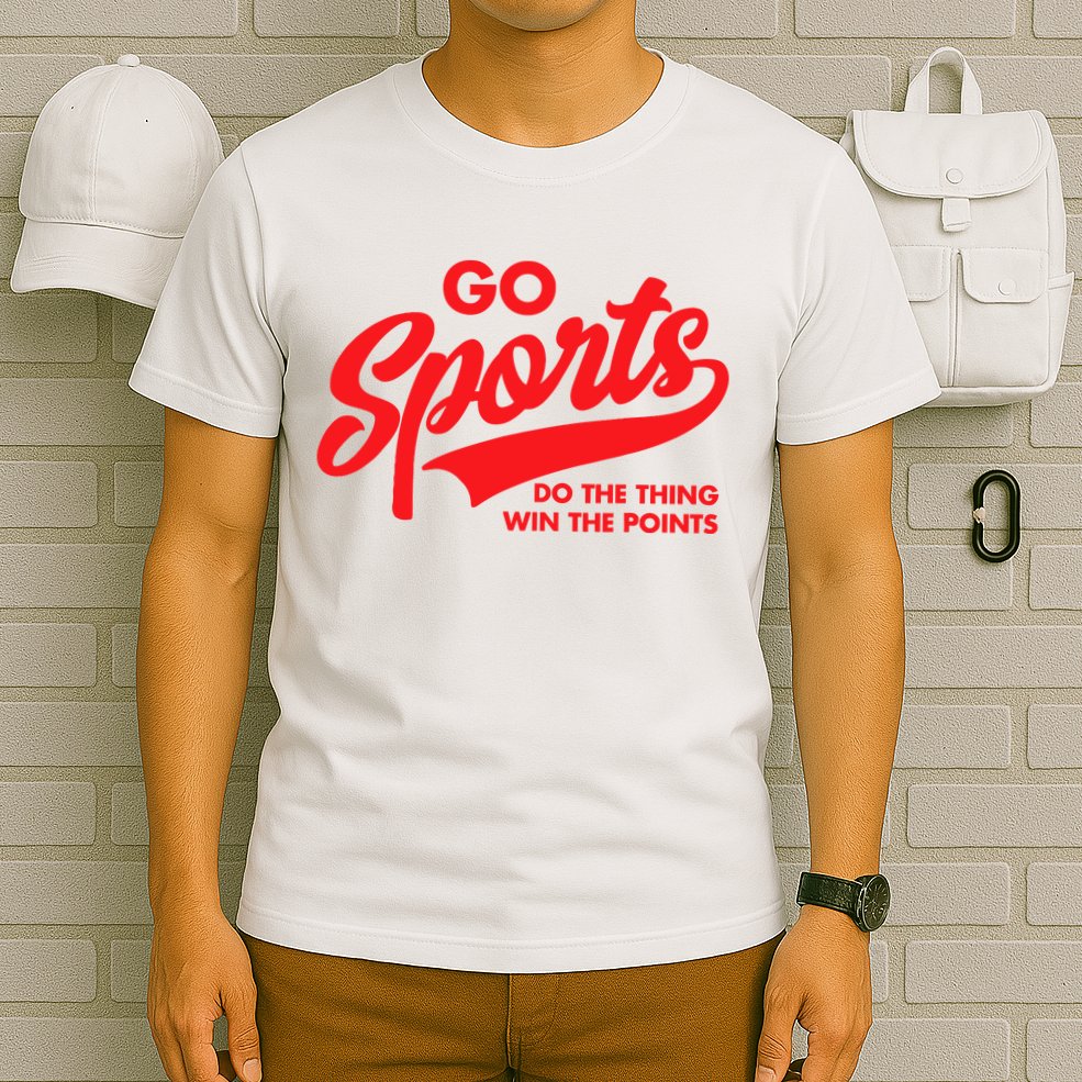 Go Sports Do The Thing Win The Points Funny Red Text T-Shirt