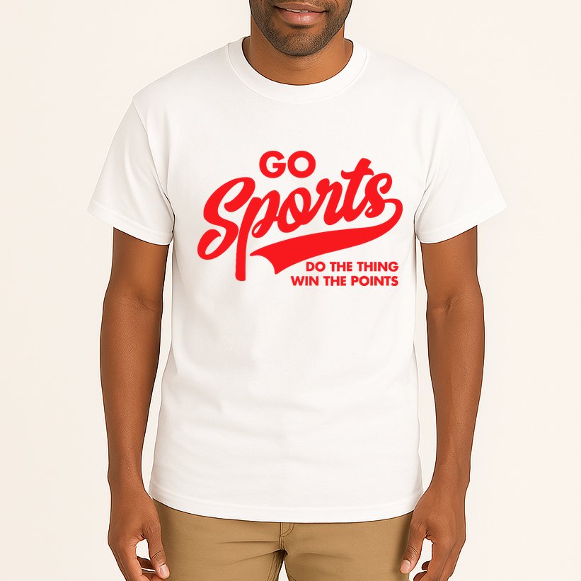 Go Sports Do The Thing Win The Points Funny Red Text Tall T-Shirt