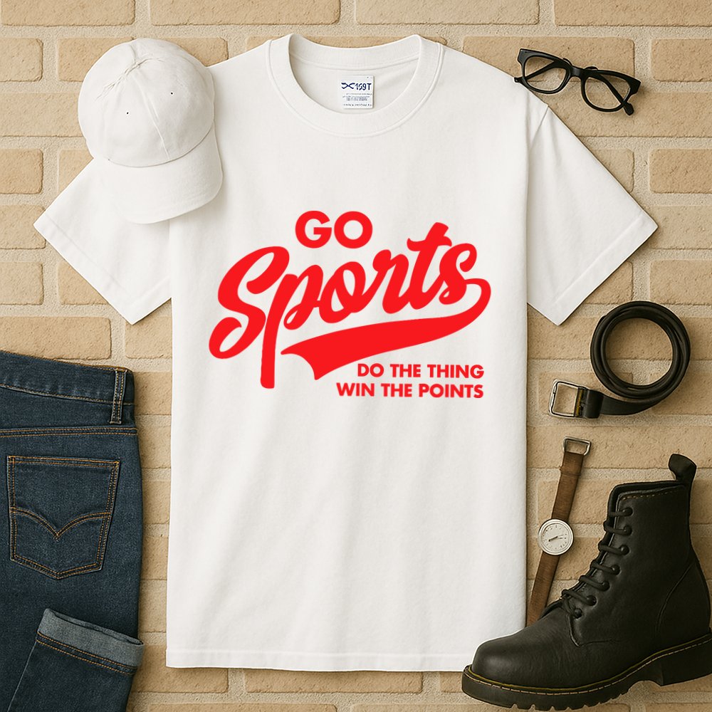 Go Sports Do The Thing Win The Points Funny Red Text Tall T-Shirt