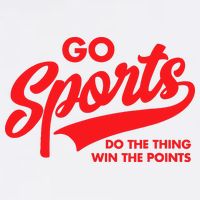 Go Sports Do The Thing Win The Points Funny Red Text Flat Bill Trucker Hat