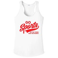 Go Sports Do The Thing Win The Points Funny Red Text Ladies PosiCharge Competitor Racerback Tank