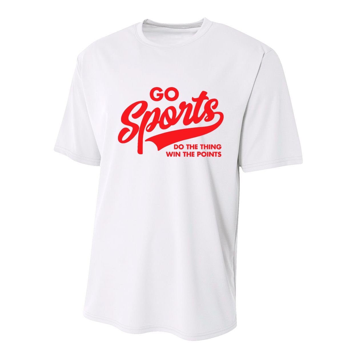Go Sports Do The Thing Win The Points Funny Red Text Youth Performance Sprint T-Shirt