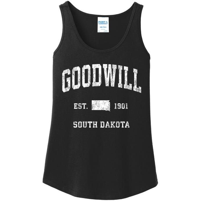 Goodwill South Dakota Sd Vintage Athletic Sports Ladies Essential Tank