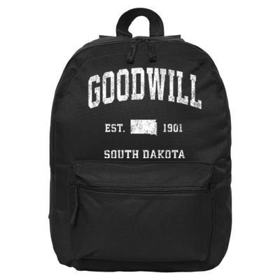 Goodwill South Dakota Sd Vintage Athletic Sports 16 in Basic Backpack