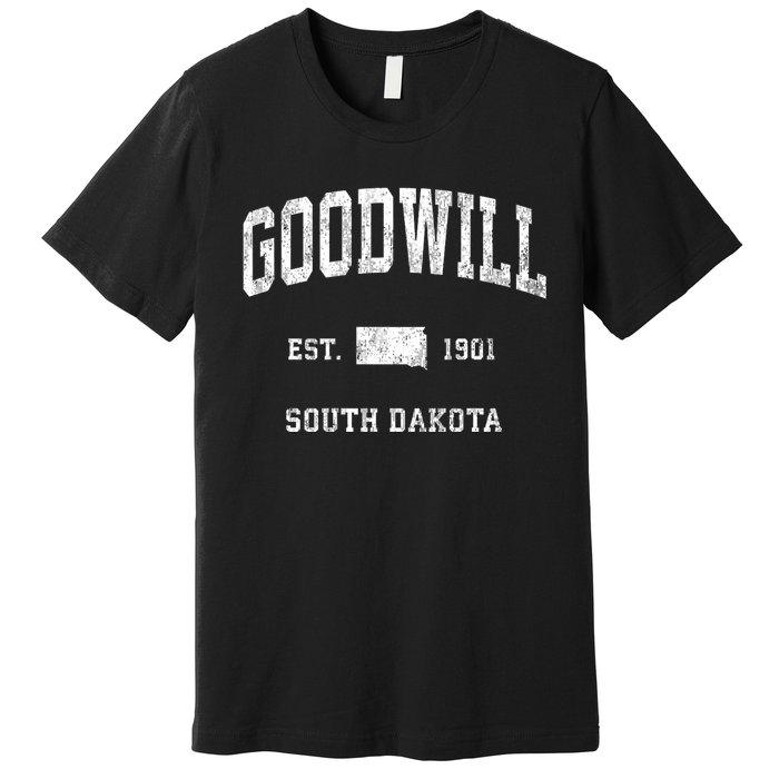 Goodwill South Dakota Sd Vintage Athletic Sports Premium T-Shirt