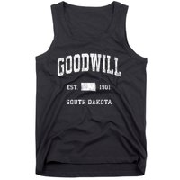 Goodwill South Dakota Sd Vintage Athletic Sports Tank Top