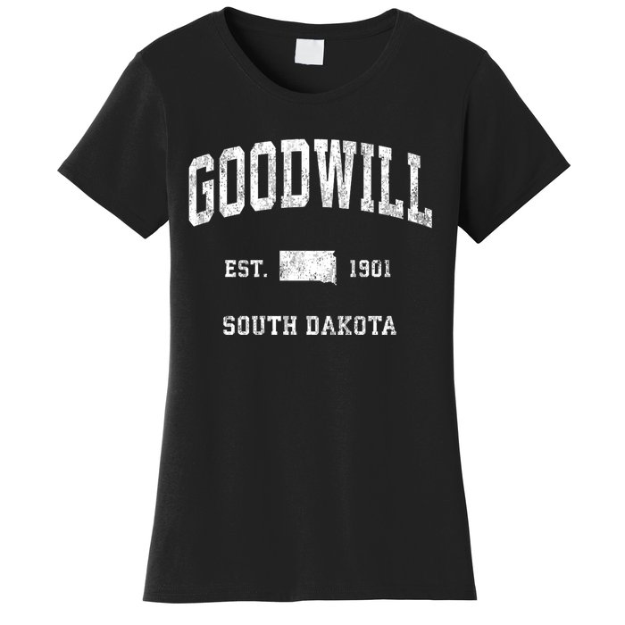 Goodwill South Dakota Sd Vintage Athletic Sports Women's T-Shirt