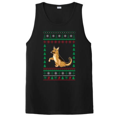 Ger Shepherd Dog Lover Boys Girls Xmas Ugly Sweater Party Gift PosiCharge Competitor Tank