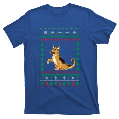 Ger Shepherd Dog Lover Boys Girls Xmas Ugly Sweater Party Gift T-Shirt