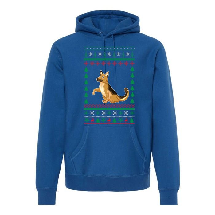 Ger Shepherd Dog Lover Boys Girls Xmas Ugly Sweater Party Gift Premium Hoodie