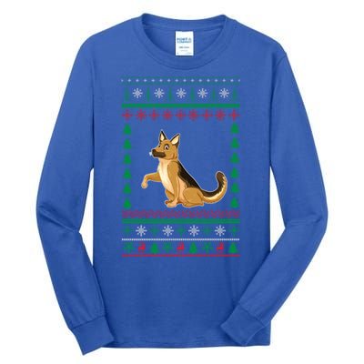 Ger Shepherd Dog Lover Boys Girls Xmas Ugly Sweater Party Gift Tall Long Sleeve T-Shirt