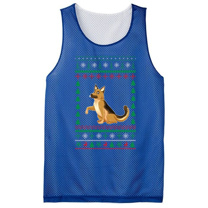 Ger Shepherd Dog Lover Boys Girls Xmas Ugly Sweater Party Gift Mesh Reversible Basketball Jersey Tank