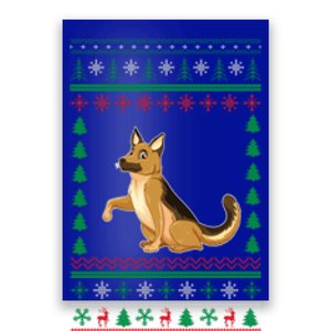 Ger Shepherd Dog Lover Boys Girls Xmas Ugly Sweater Party Gift Poster