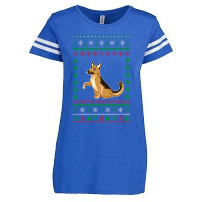 Ger Shepherd Dog Lover Boys Girls Xmas Ugly Sweater Party Gift Enza Ladies Jersey Football T-Shirt