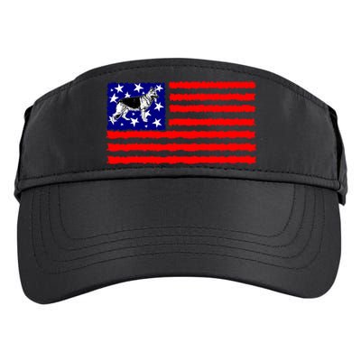 German Shepherd Dog Patriotic American Flag Gift Adult Drive Performance Visor