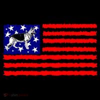 German Shepherd Dog Patriotic American Flag Gift Tank Top