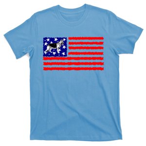 German Shepherd Dog Patriotic American Flag Gift T-Shirt