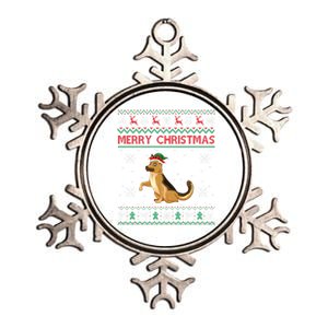 Ger Shepherd Dog Lover Girls Boys Ugly Xmas Sweater Gift Metallic Star Ornament