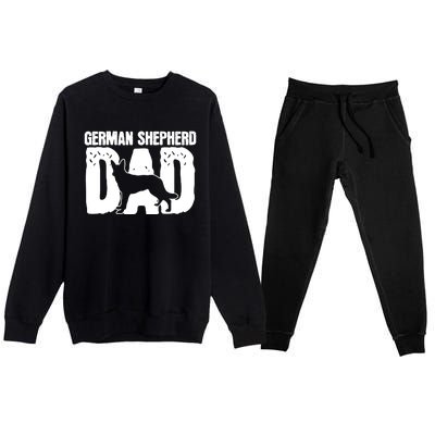 German Shepherd Dad Dog Lover Fathers Day Premium Crewneck Sweatsuit Set