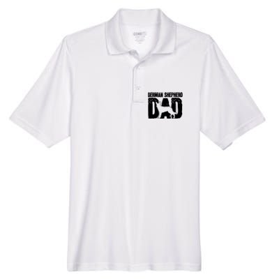 German Shepherd Dad Dog Lover Fathers Day Men's Origin Performance Pique Polo