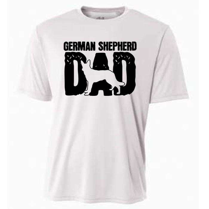 German Shepherd Dad Dog Lover Fathers Day Cooling Performance Crew T-Shirt