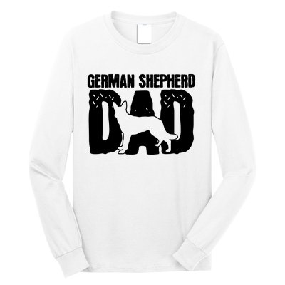 German Shepherd Dad Dog Lover Fathers Day Long Sleeve Shirt