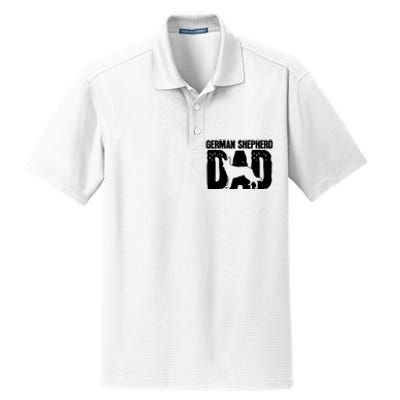 German Shepherd Dad Dog Lover Fathers Day Dry Zone Grid Polo