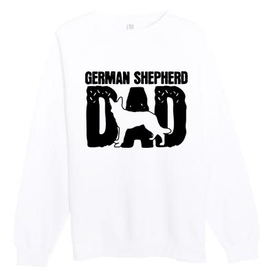 German Shepherd Dad Dog Lover Fathers Day Premium Crewneck Sweatshirt