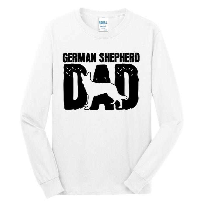 German Shepherd Dad Dog Lover Fathers Day Tall Long Sleeve T-Shirt