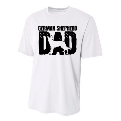 German Shepherd Dad Dog Lover Fathers Day Performance Sprint T-Shirt