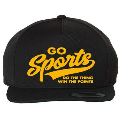 Go Sports Do The Thing Get The Points Funny Graphic Design Wool Snapback Cap
