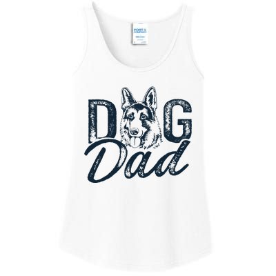 German Shepherd Dog Dad Ladies Essential Tank