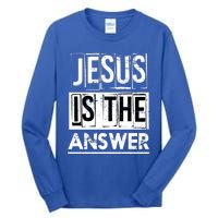 God Savior Devotee Christian Gift Jesus Gift Tall Long Sleeve T-Shirt