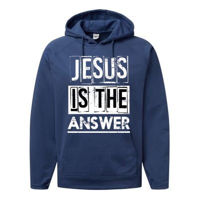 God Savior Devotee Christian Gift Jesus Gift Performance Fleece Hoodie