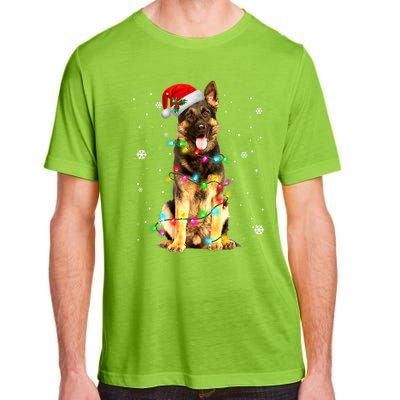 German Shepherd Dog Tree Christmas Sweater Xmas Dogs Gifts TShirt Adult ChromaSoft Performance T-Shirt